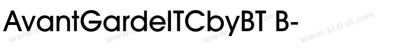 AvantGardeITCbyBT B字体转换